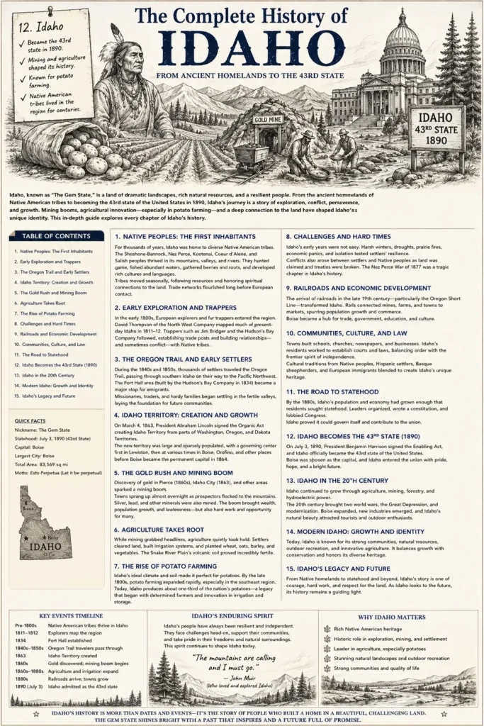 Complete History of Idaho