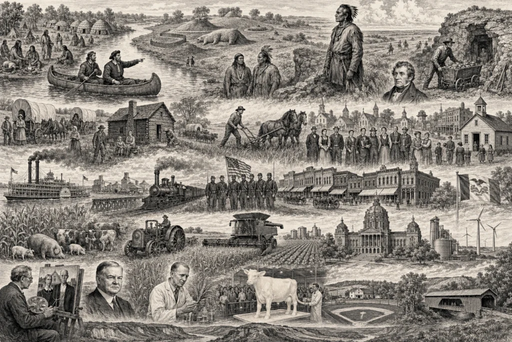 Complete history of Iowa